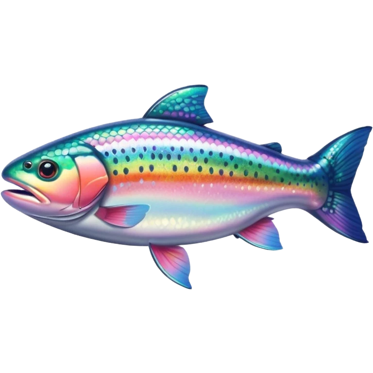 Rainbow trout fish emoji