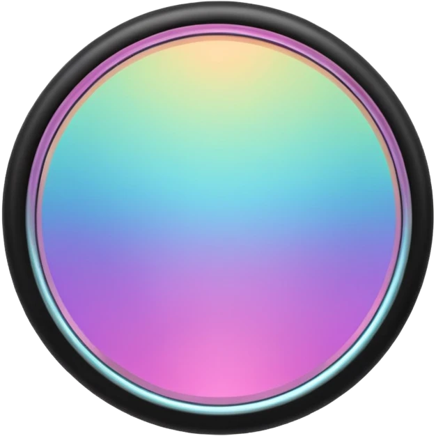 Iridescent makeup mirror emoji