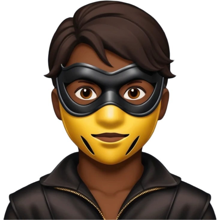 bdsm slave leather mask emoji