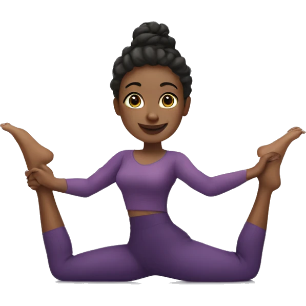 A women doing the splits emoji