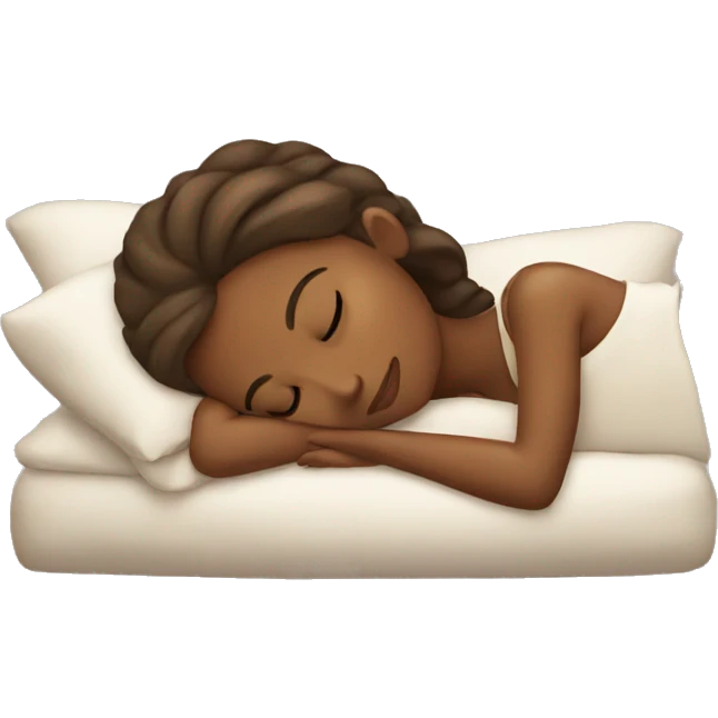 brown princess sleeping emoji