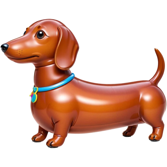  SPAM meat jeff koons style inflatable dachshund  art sculpture  emoji