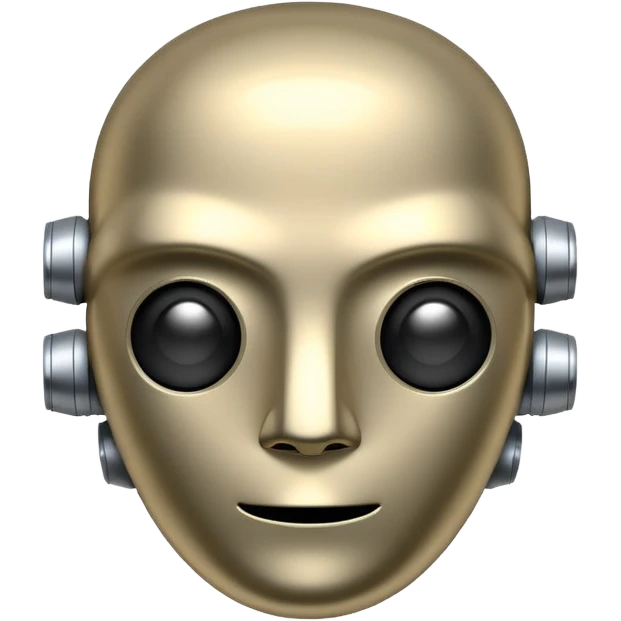 robot head inside a speech bubble emoji