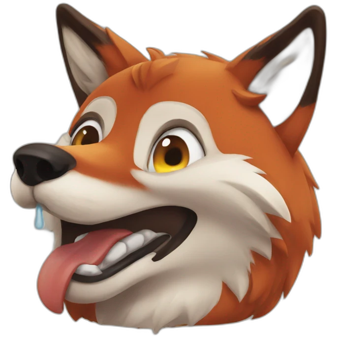 drunk fox emoji