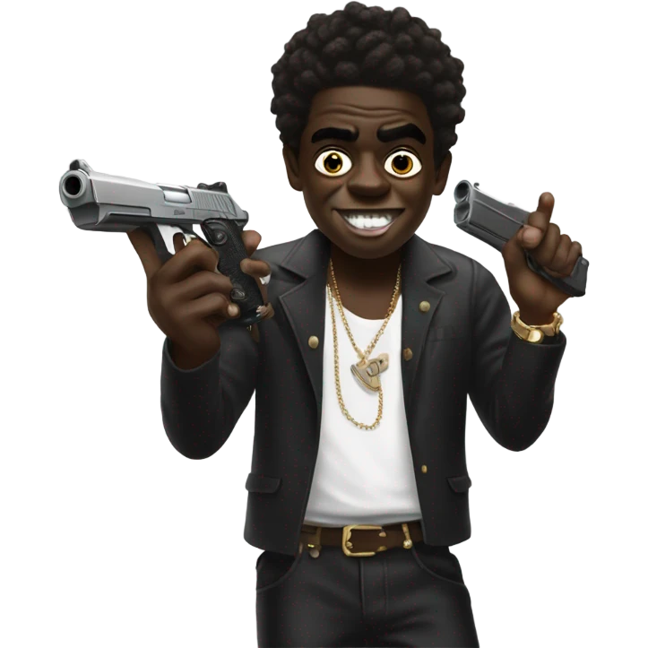 Kodak black with gun emoji