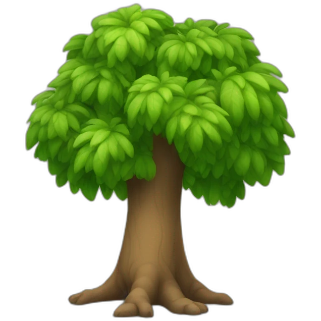 Arbre qui a des pieds emoji