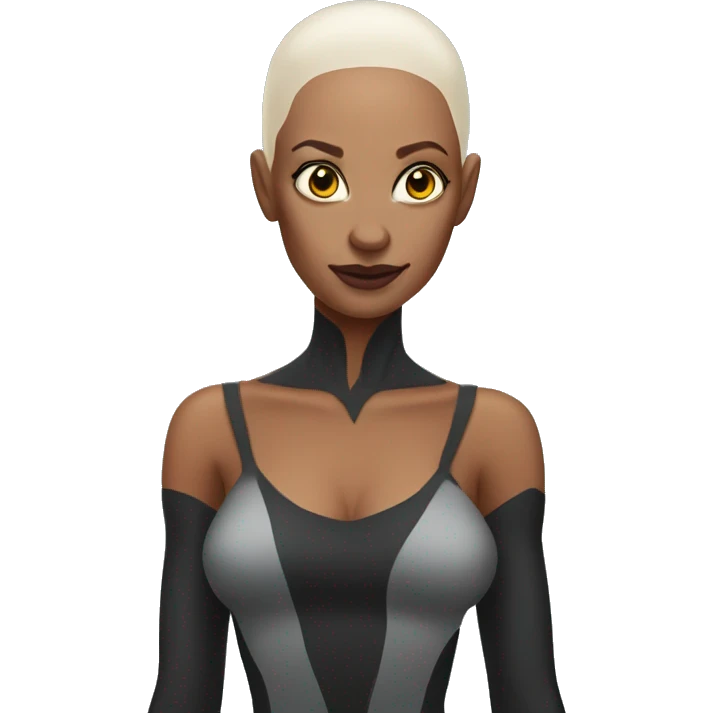 spider woman no hair emoji