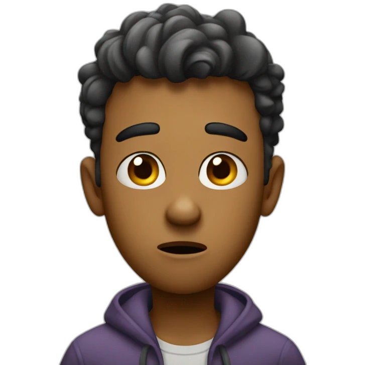 confused-disguisted emoji