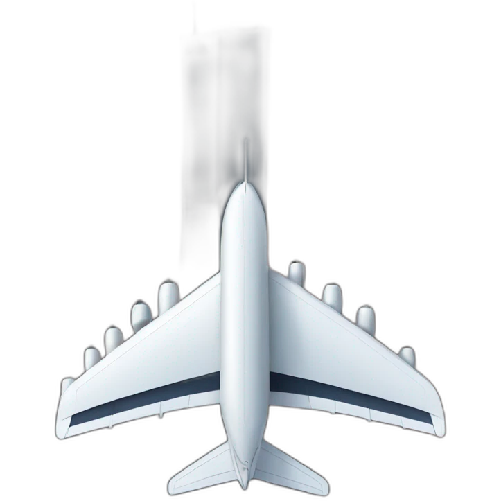 Plane and two skyscrapers emoji