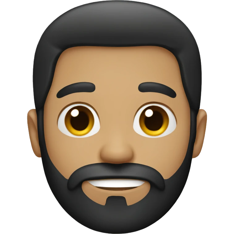 guy with beard and black hair emoji