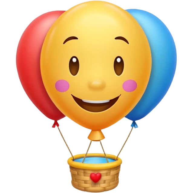 cartoon character on Balloon Float  emoji