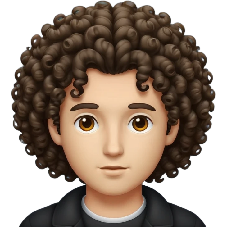 Curly hair emoji