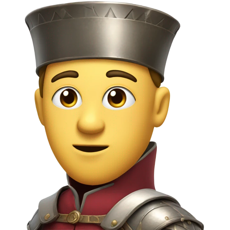 A squire with a brain emoji