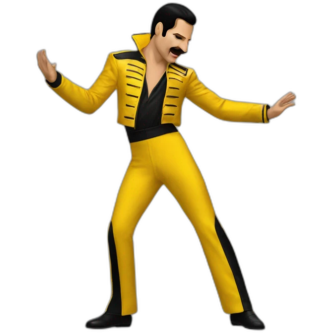 freddie mercury yellow jacket dance emoji