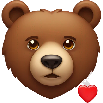 Bear with heart emoji