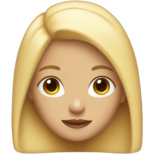 Blonde girl  emoji