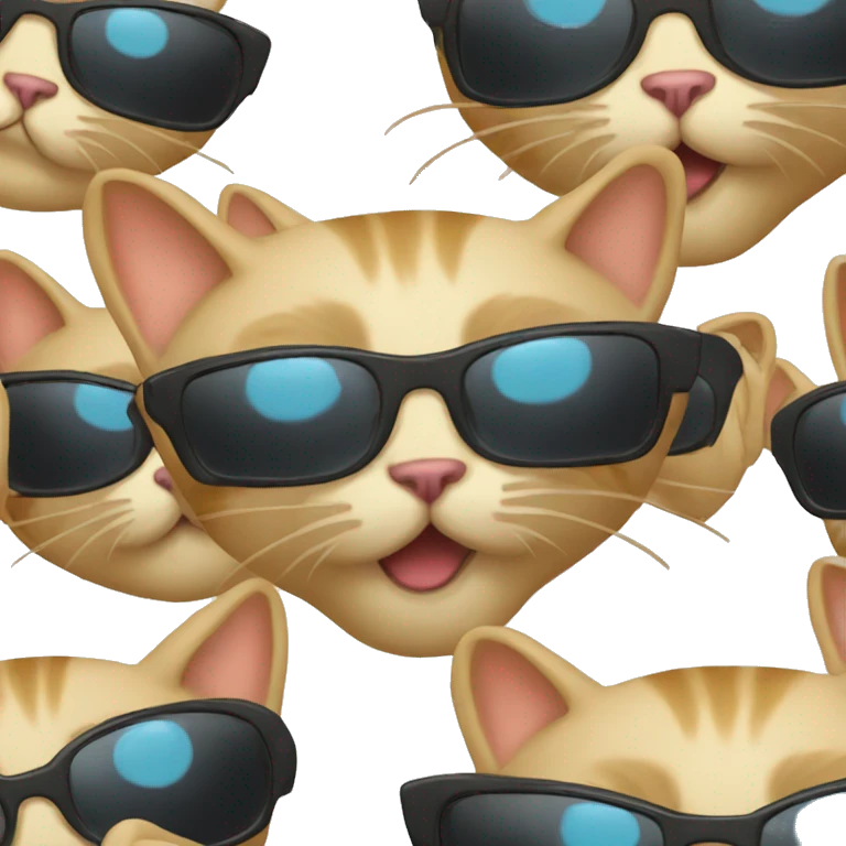 Cat with sunglasses emoji