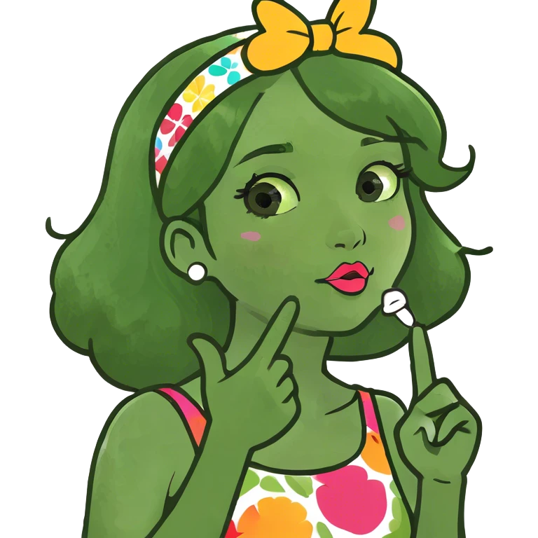 Girl blowing a kiss emoji