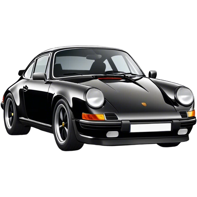 Porsche 911 - Porsche (Model Year: 2021) (Iconic colour: Black) emoji