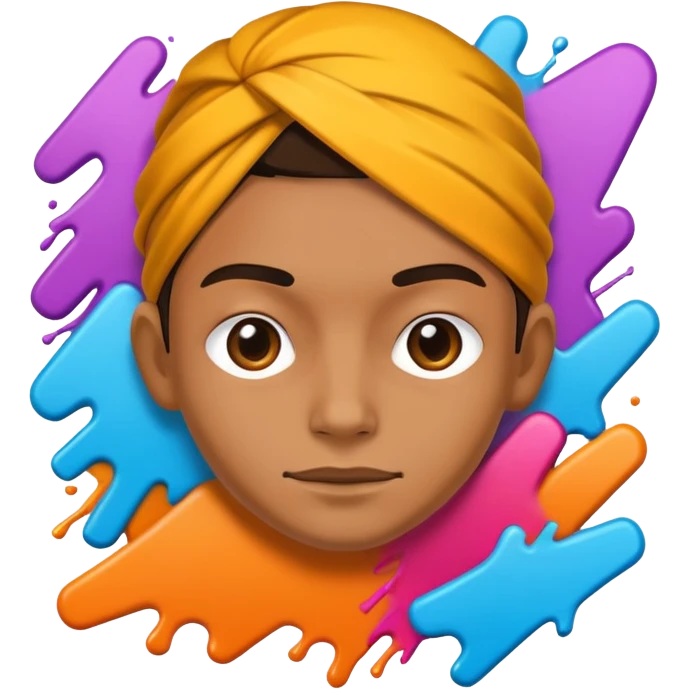 Graffit humani painting emoji