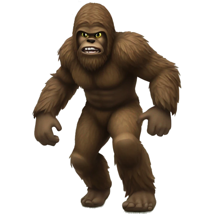 A Sasquatch playing football for the Green Bay Packers  emoji