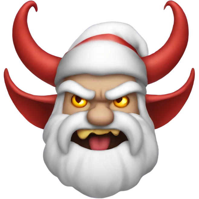 Santa as a demon emoji