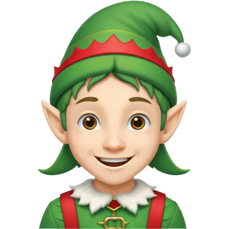 duende navideño con ortodoncia emoji