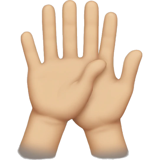 hands crossed emoji