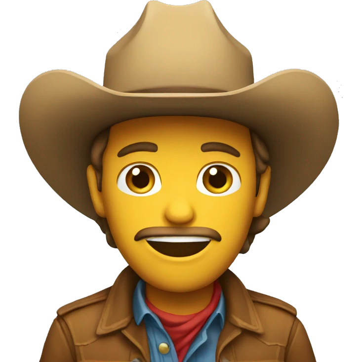 cowboy speaking emoji