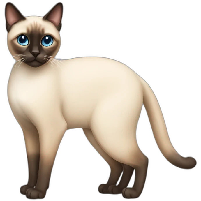 Full Body Siamese Cat emoji