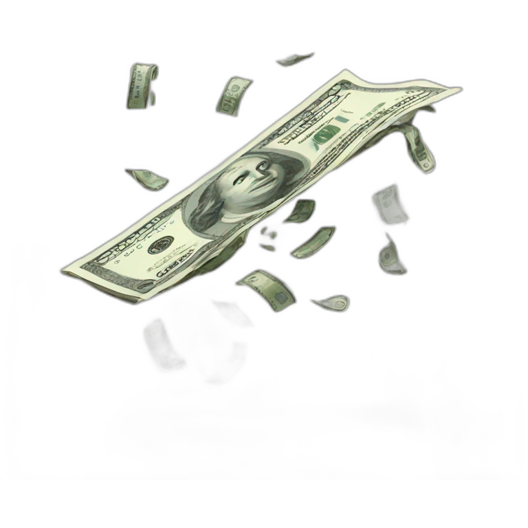 money falling emoji