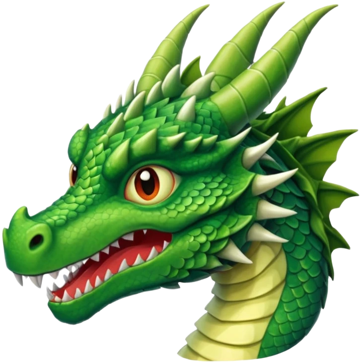 Dragon's first head emoji