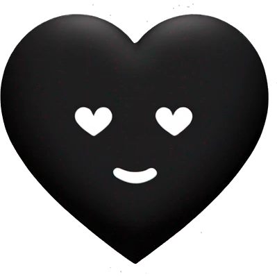 black heart emoji