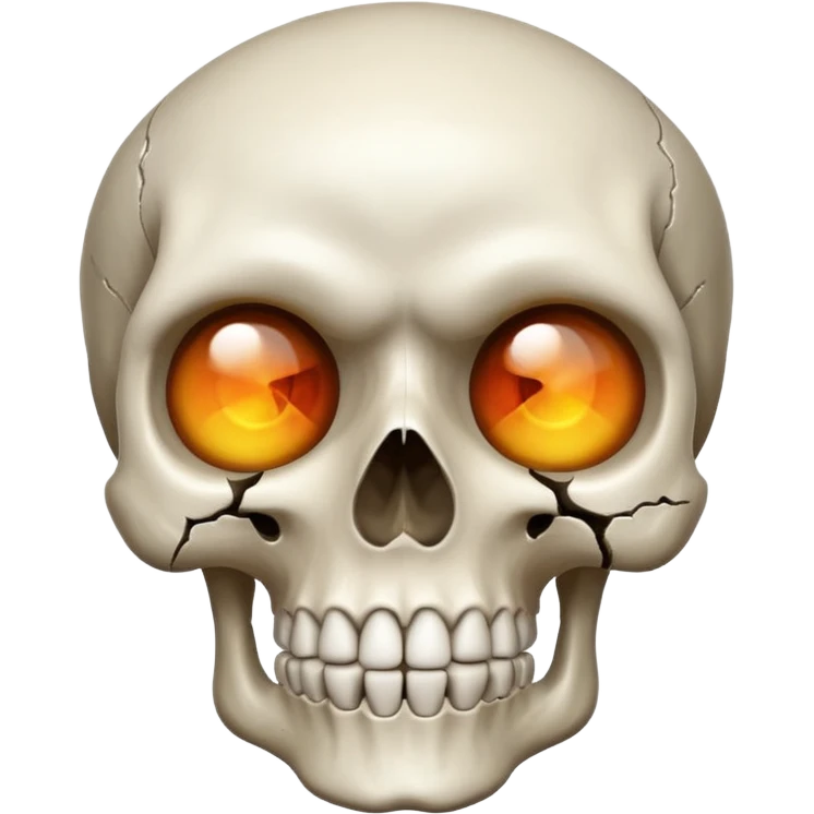 One eye blinking skull emoji