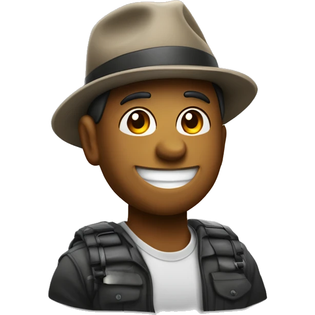 UM GAROTO USANDO BONÉ FAZENDO SINAL DE POSITIVO, COR DE PELE BRANCA emoji