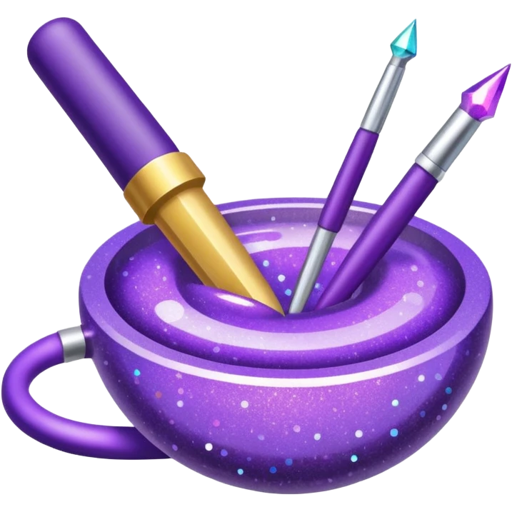 Purple Glitter administrator tools emoji