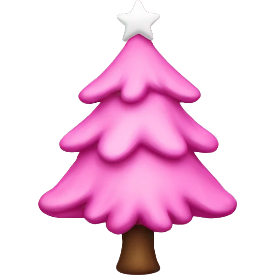 christmas tree pink  emoji