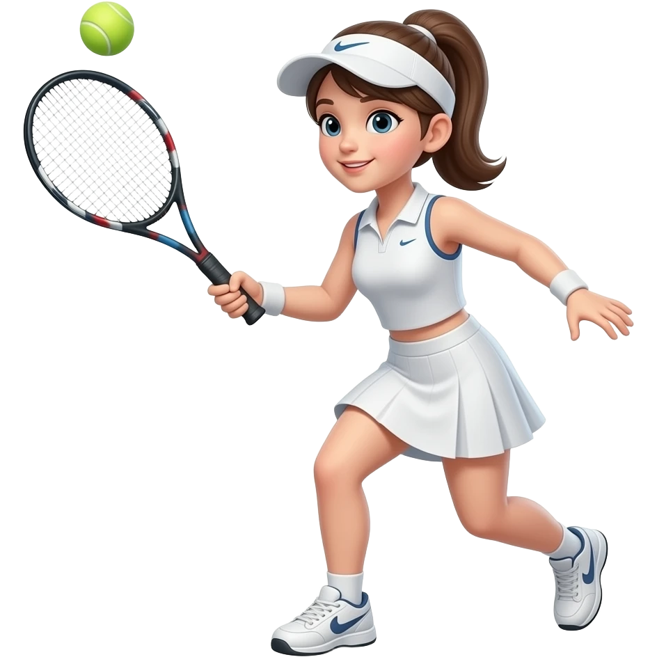 girl playing tennis emoji