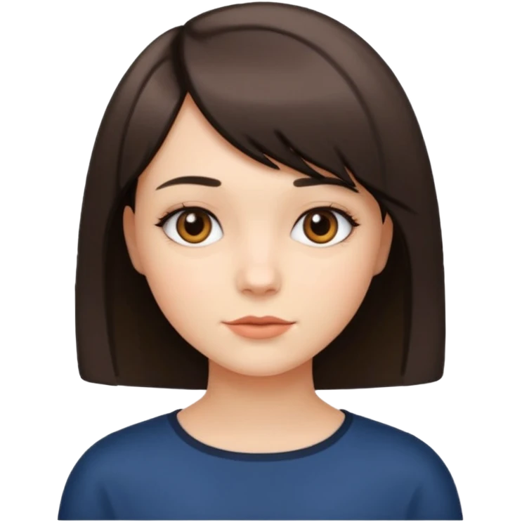 A girl with a bob haircut emoji