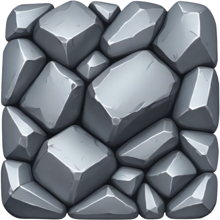 Cinematic Realistic Lead Ore, Heavy and dense, with a matte gray surface and subtle metallic glimmer. The metal's weight and durability are evident, with soft, sharp edges and a slight texture that enhances its solid presence. Soft glowing outline, capturing the essence of raw strength and industrial power in lead ore. emoji