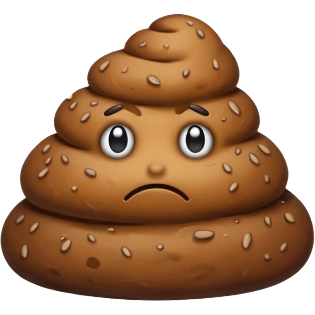 Sad poop emoji