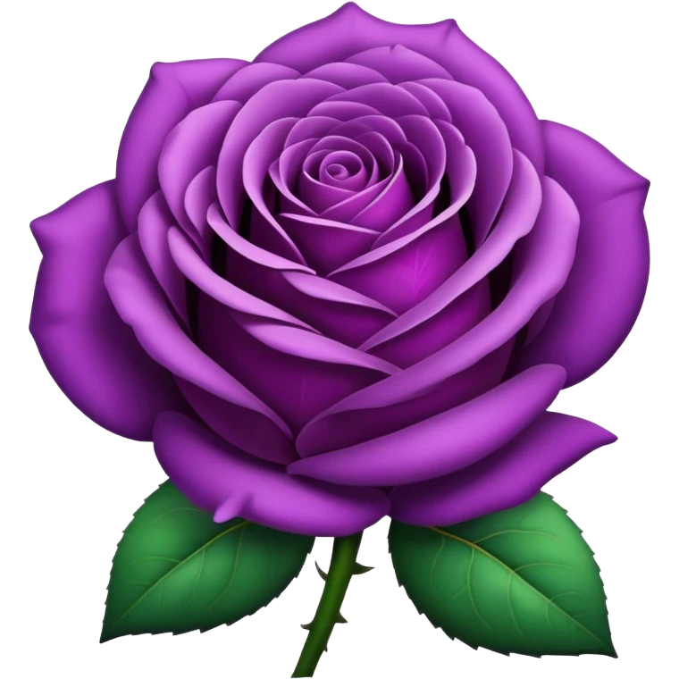 Purple rose emoji