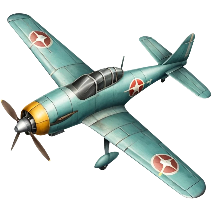 vintage propeller fighter plane emoji
