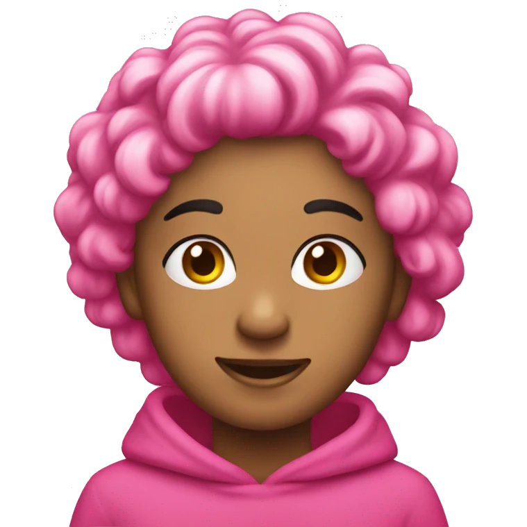 Chrismas pink emoji
