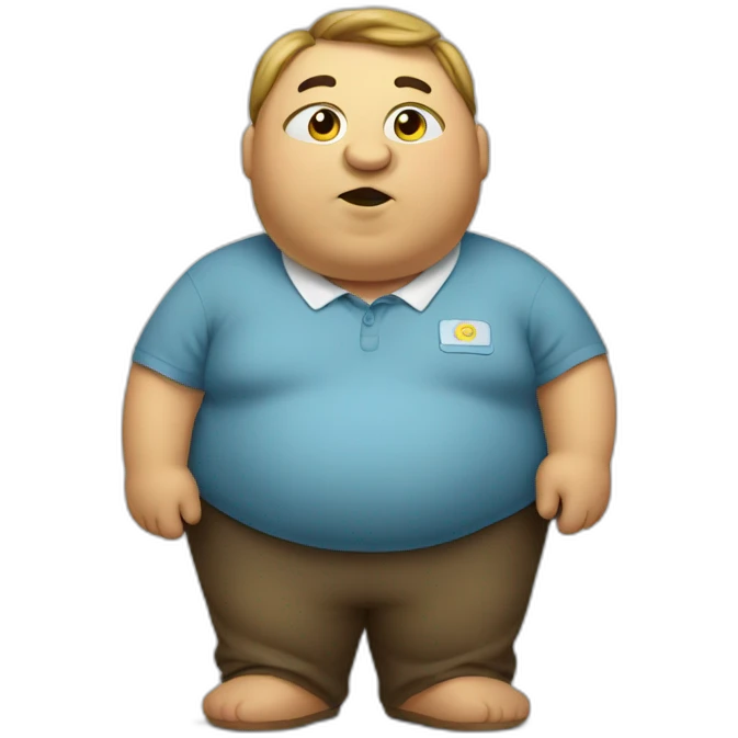 un obese emoji