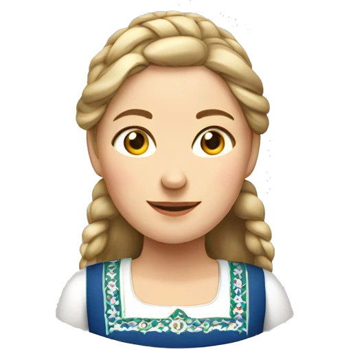 Norwegian female in finnmarksbunad emoji