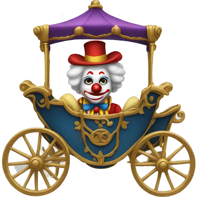 clown in a carriage emoji