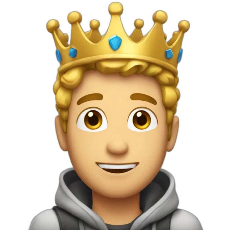 Guy saying yes king emoji