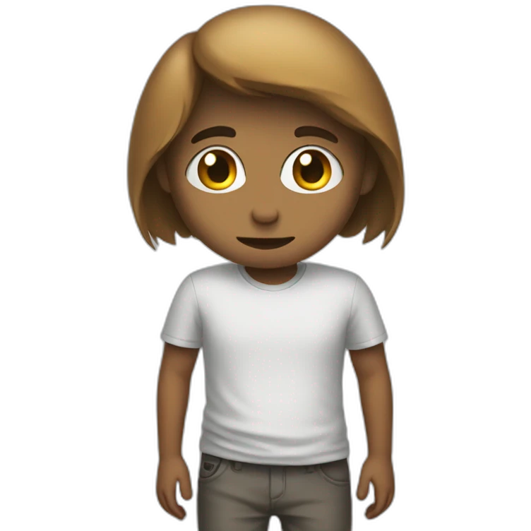 personnage shy emoji