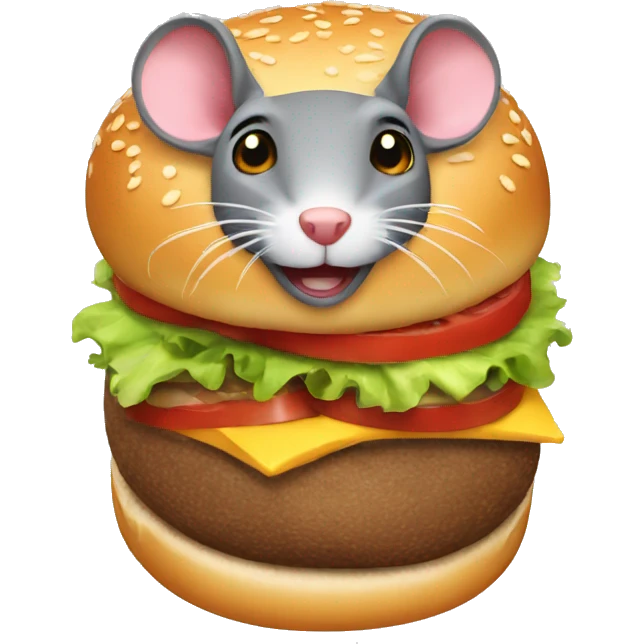 Rat-burger emoji